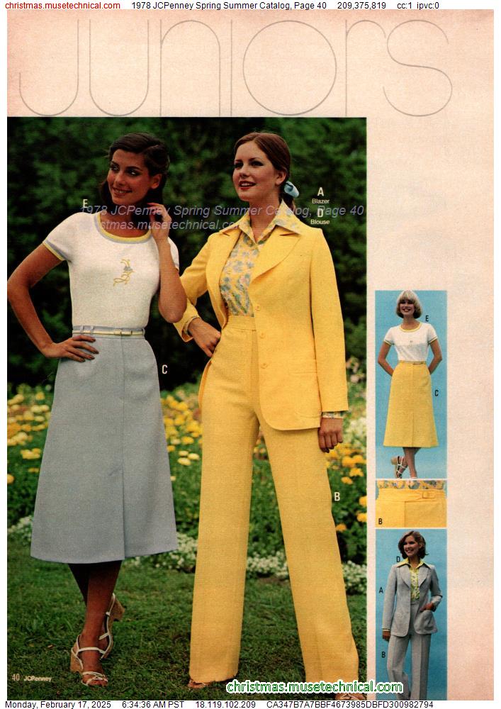 1978 JCPenney Spring Summer Catalog, Page 40