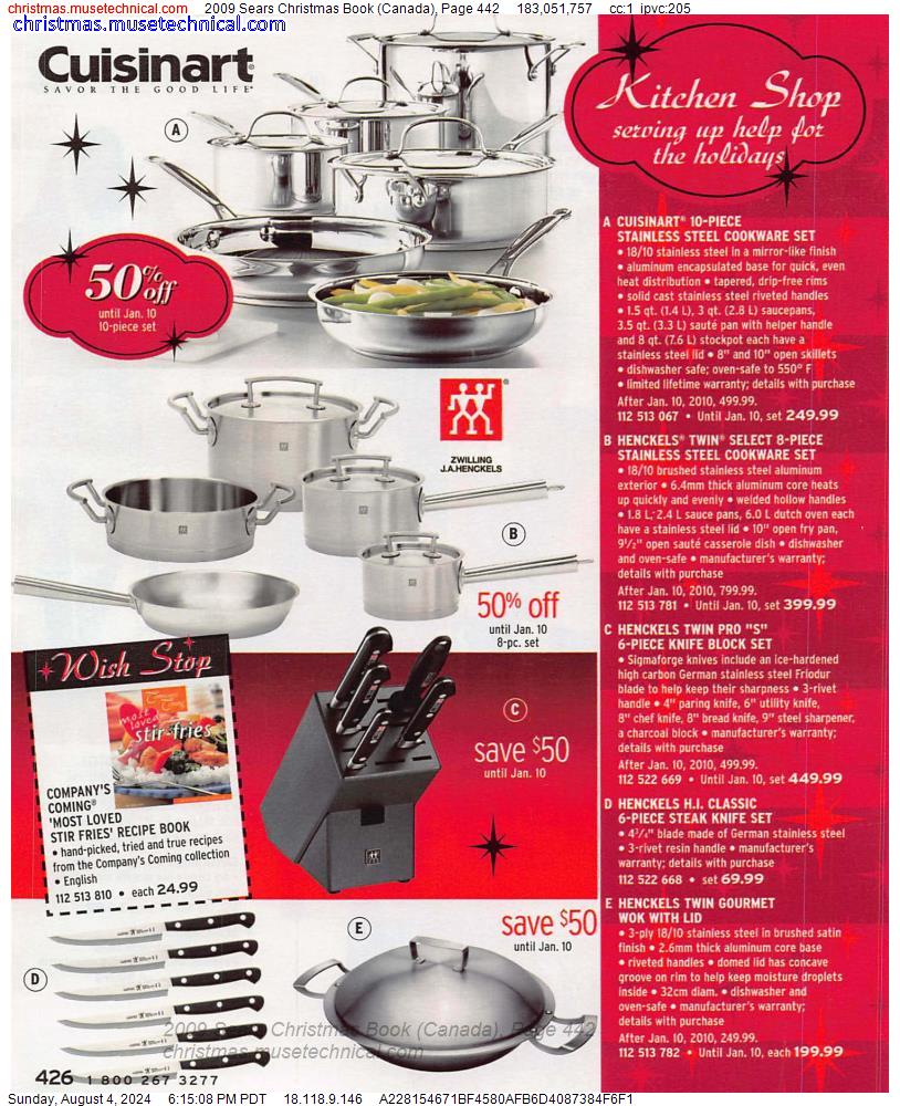 2009 Sears Christmas Book (Canada), Page 442