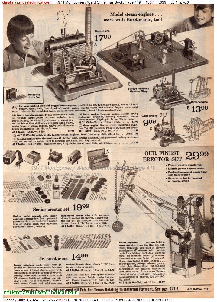 1971 Montgomery Ward Christmas Book, Page 419