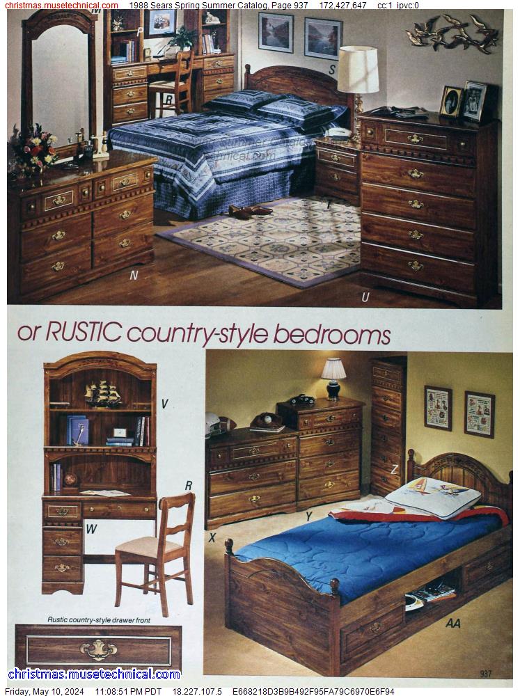 1988 Sears Spring Summer Catalog, Page 937