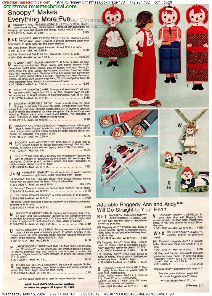 1974 JCPenney Christmas Book, Page 173