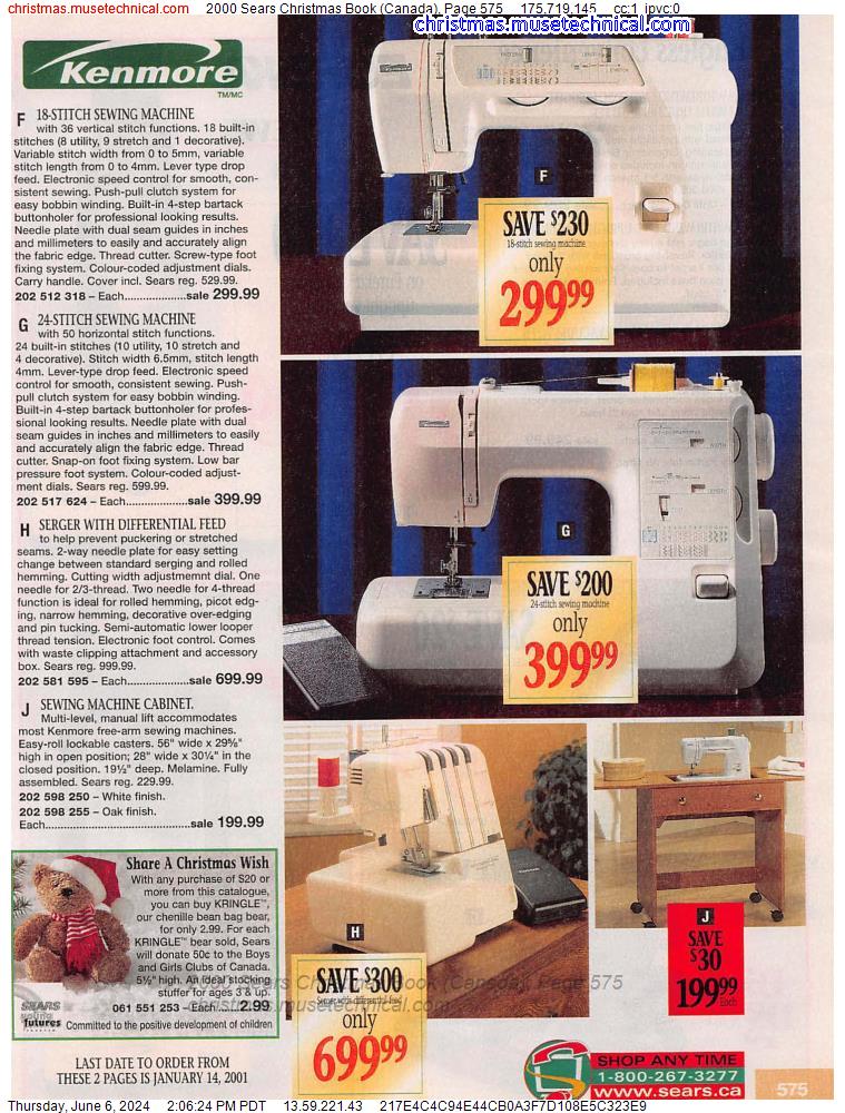 2000 Sears Christmas Book (Canada), Page 575
