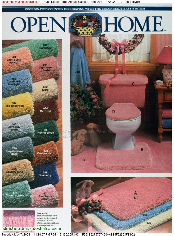 1989 Sears Home Annual Catalog, Page 204