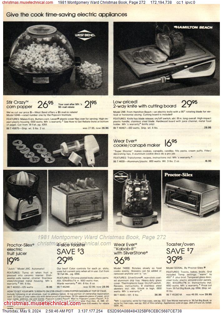 1981 Montgomery Ward Christmas Book, Page 272