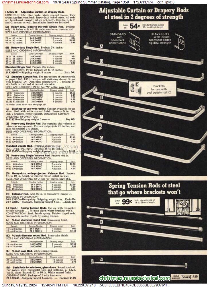 1978 Sears Spring Summer Catalog, Page 1359