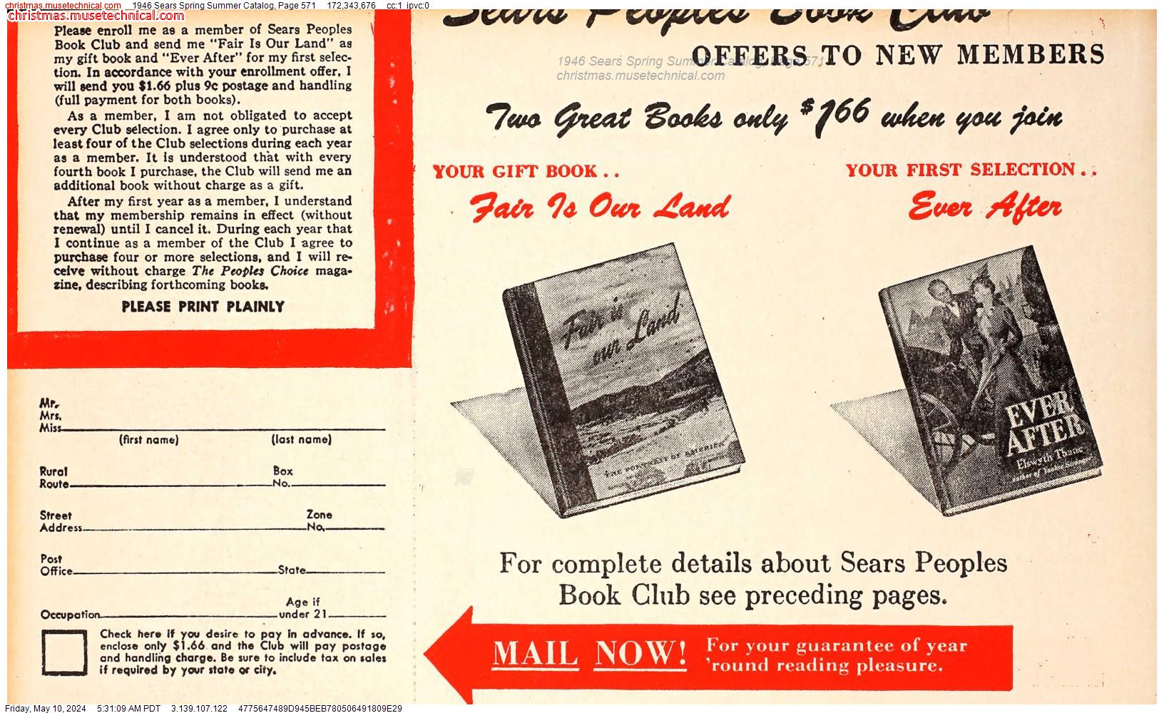 1946 Sears Spring Summer Catalog, Page 571