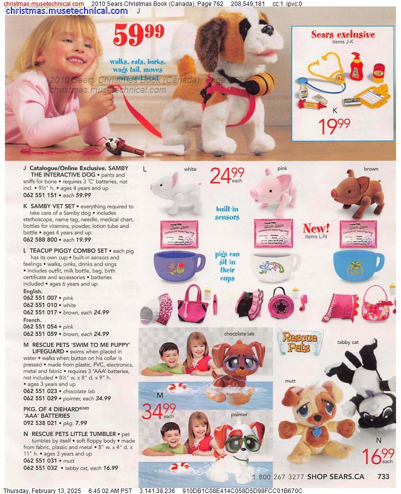 2010 Sears Christmas Book (Canada), Page 762