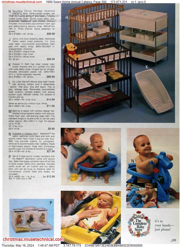 1989 Sears Home Annual Catalog, Page 390