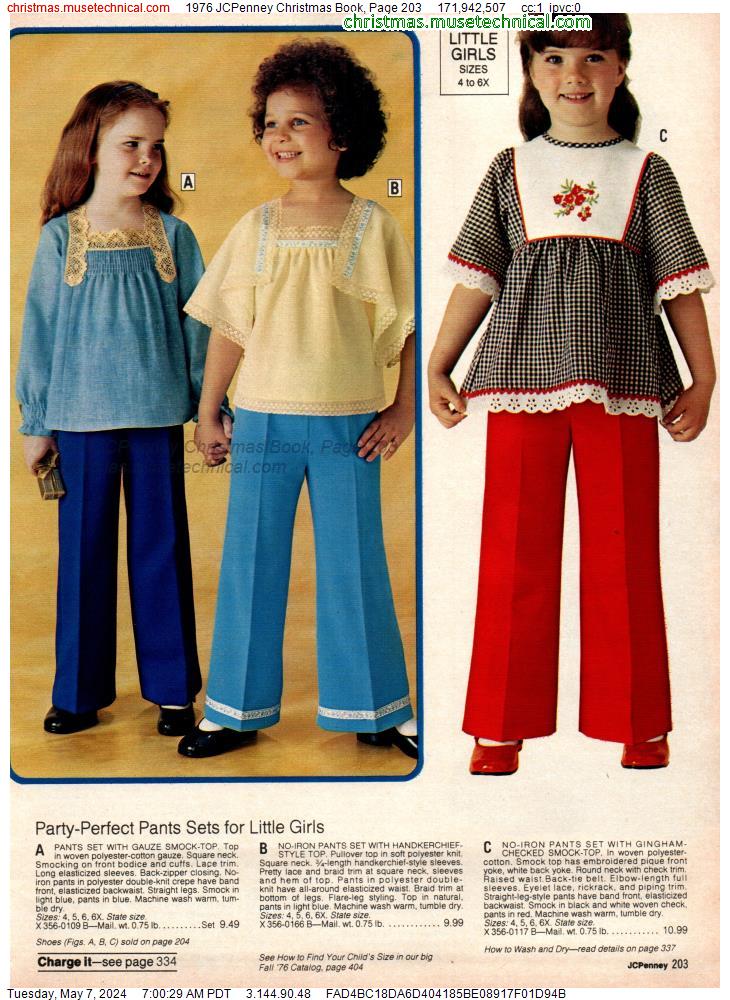 1976 JCPenney Christmas Book, Page 203