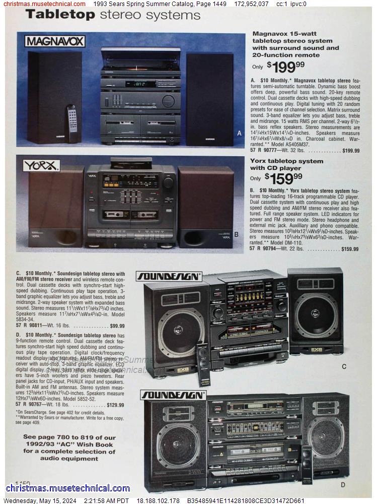 1993 Sears Spring Summer Catalog, Page 1449