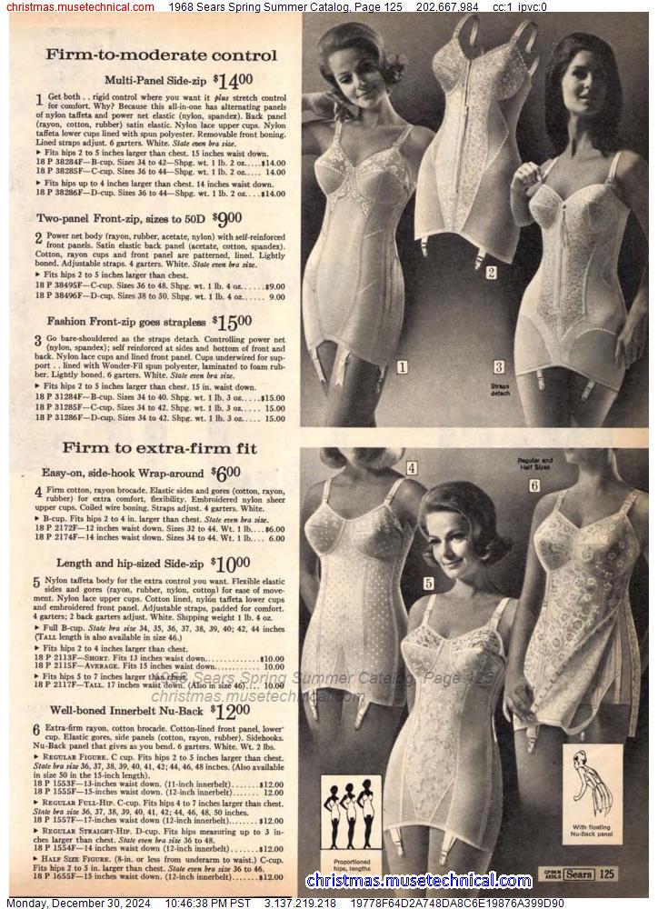 1968 Sears Spring Summer Catalog, Page 125