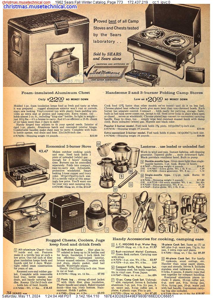 1962 Sears Fall Winter Catalog, Page 773