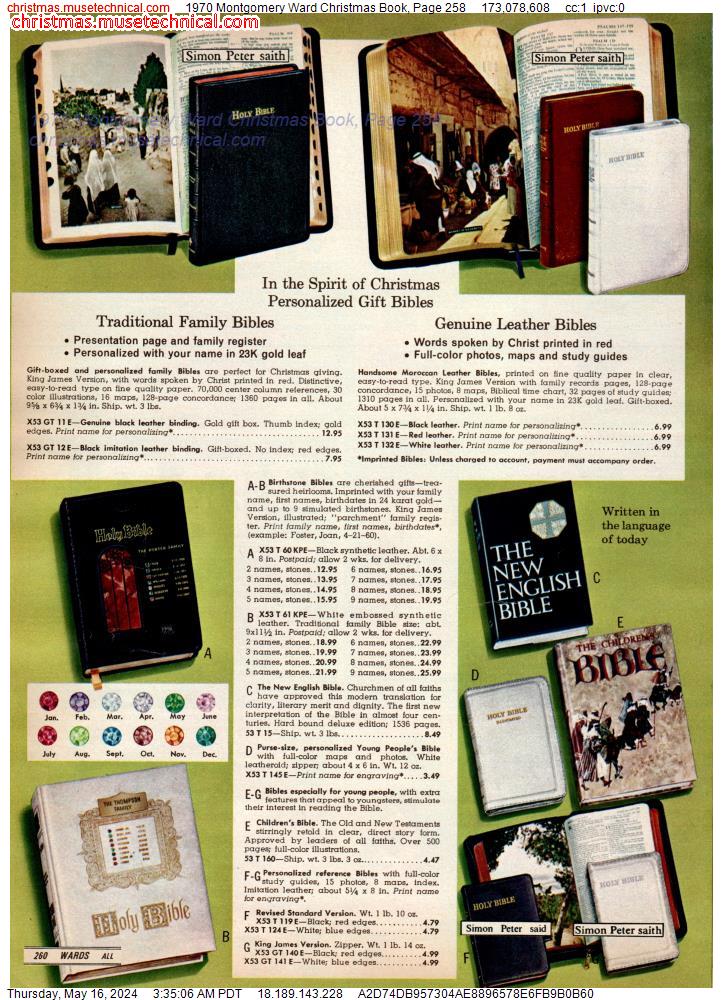 1970 Montgomery Ward Christmas Book, Page 258