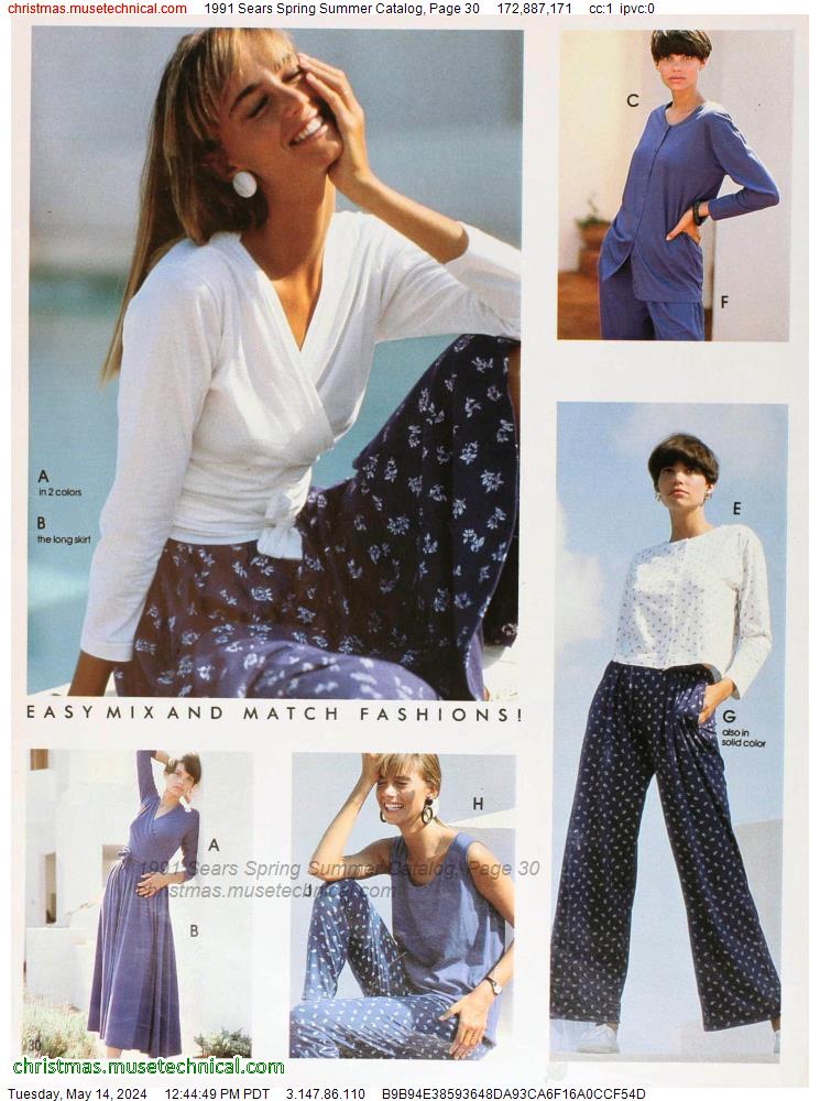 1991 Sears Spring Summer Catalog, Page 30