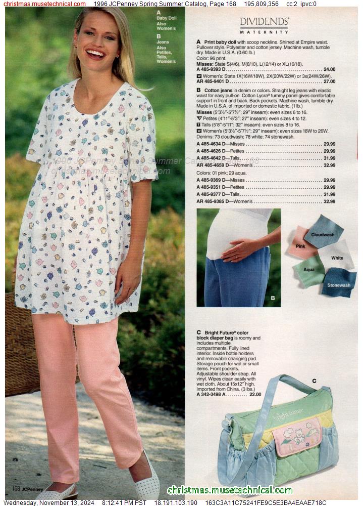 1996 JCPenney Spring Summer Catalog, Page 168