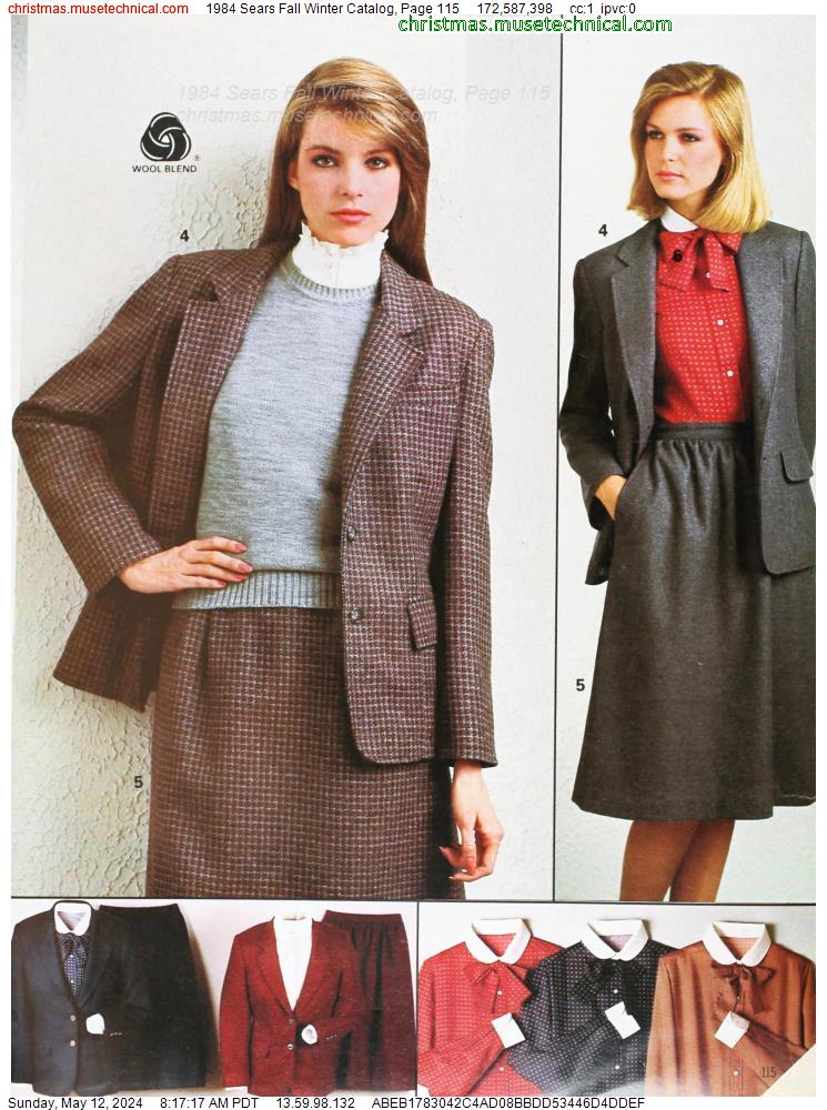 1984 Sears Fall Winter Catalog, Page 115