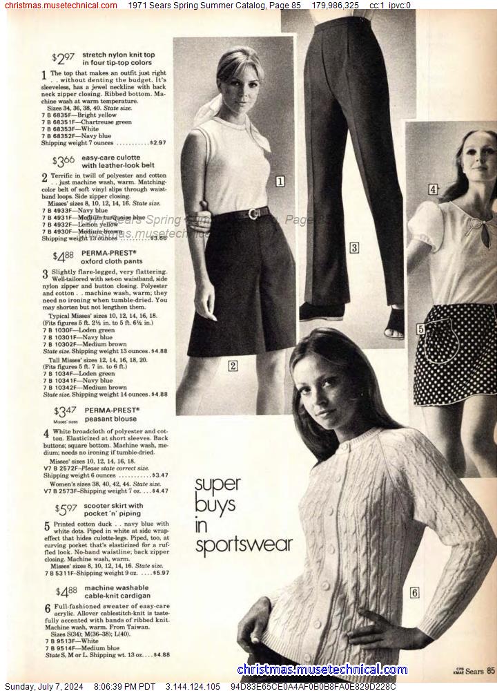 1971 Sears Spring Summer Catalog, Page 85