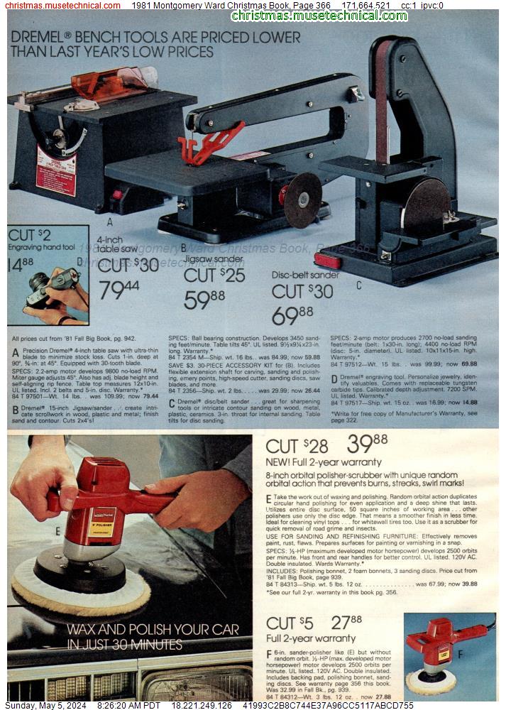 1981 Montgomery Ward Christmas Book, Page 366