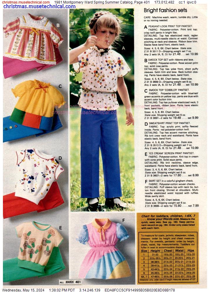 1981 Montgomery Ward Spring Summer Catalog, Page 401