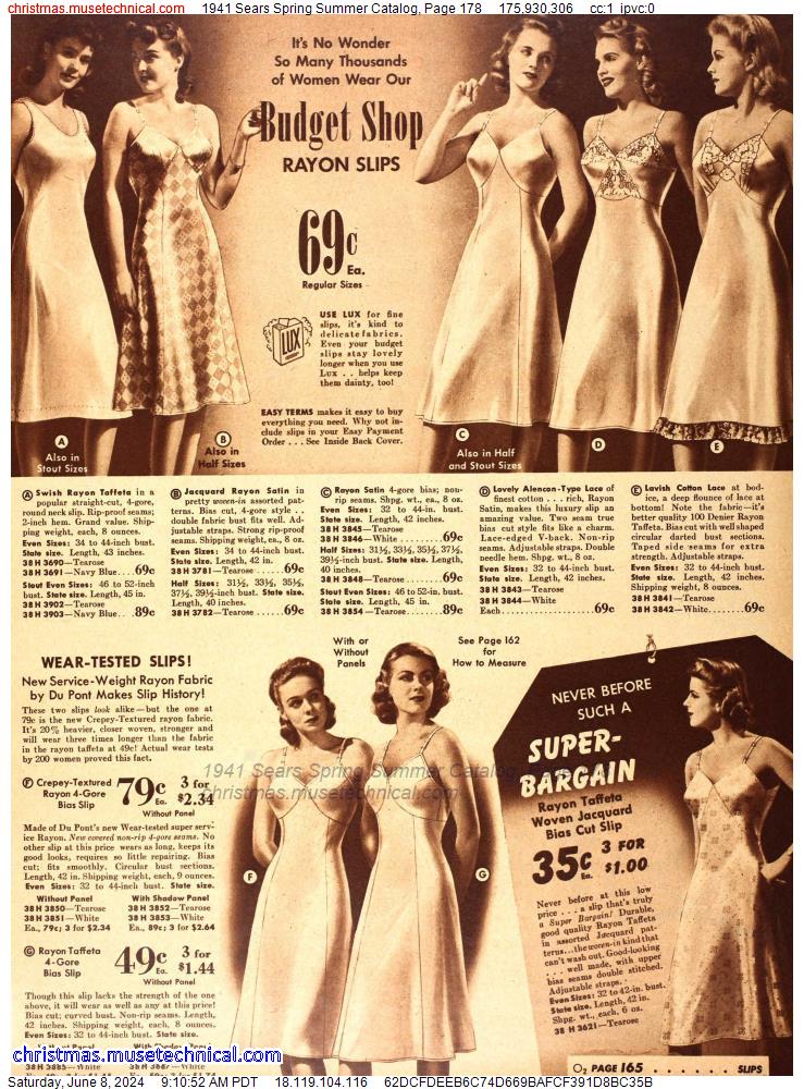 1941 Sears Spring Summer Catalog, Page 178
