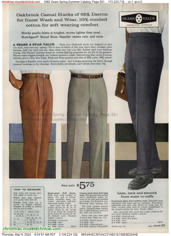1962 Sears Spring Summer Catalog, Page 591