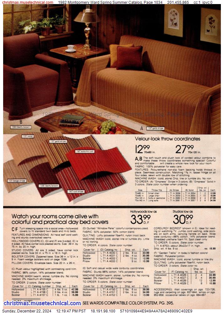 1982 Montgomery Ward Spring Summer Catalog, Page 1034