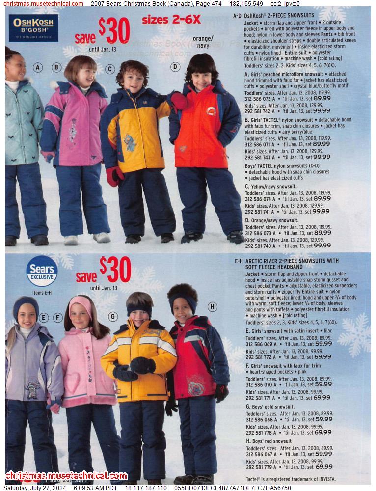 2007 Sears Christmas Book (Canada), Page 474