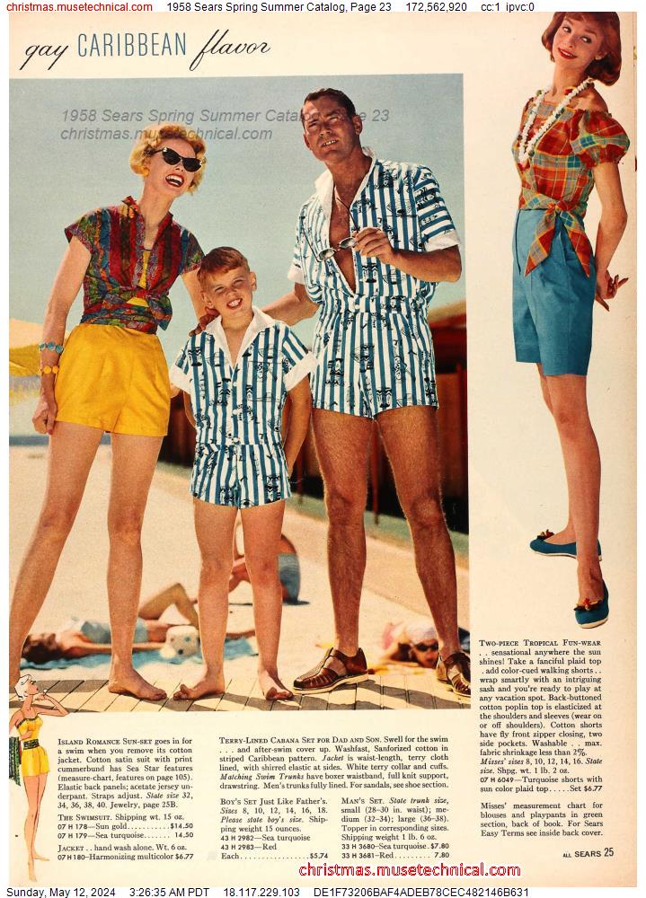1958 Sears Spring Summer Catalog, Page 23