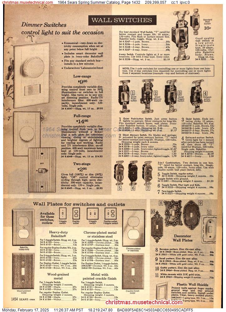 1964 Sears Spring Summer Catalog, Page 1432