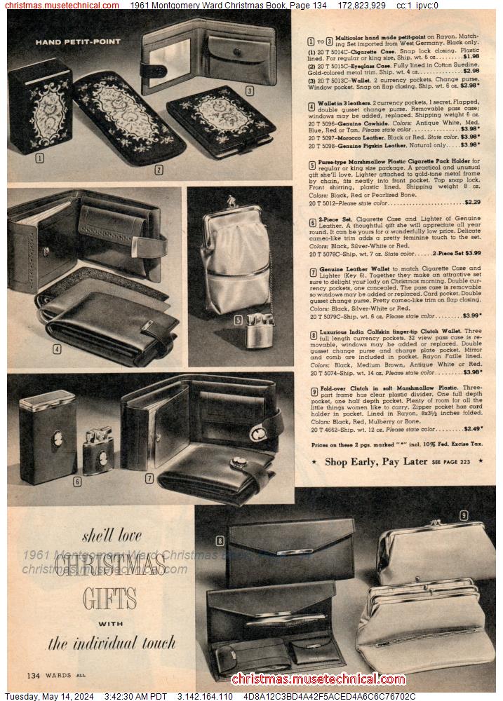 1961 Montgomery Ward Christmas Book, Page 134