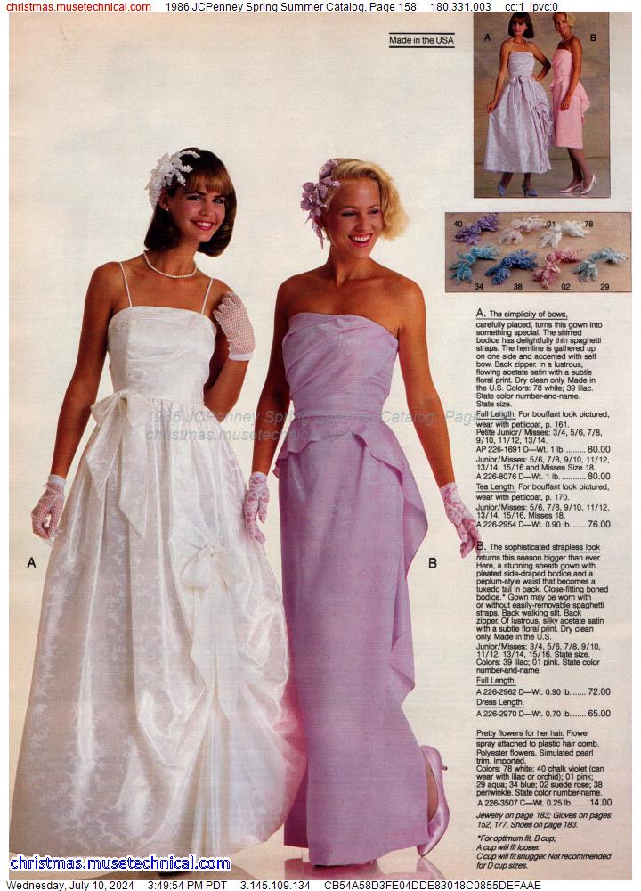 1986 JCPenney Spring Summer Catalog, Page 158