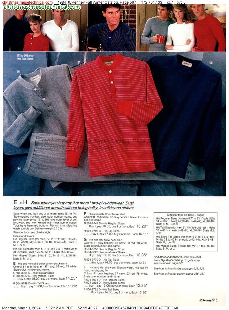1984 JCPenney Fall Winter Catalog, Page 507