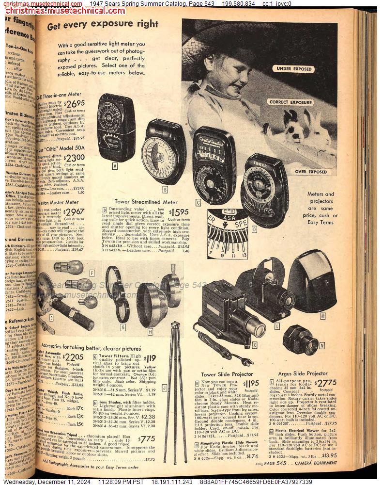 1947 Sears Spring Summer Catalog, Page 543