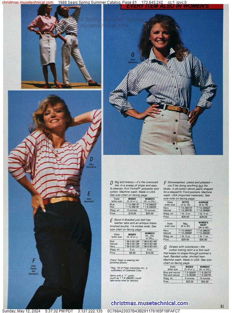 1988 Sears Spring Summer Catalog, Page 81