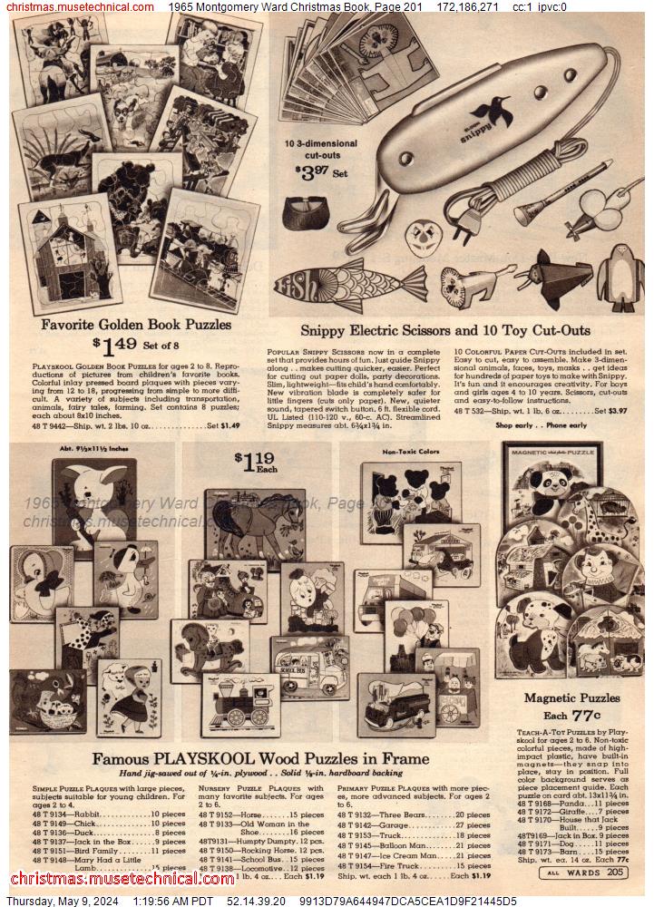 1965 Montgomery Ward Christmas Book, Page 201