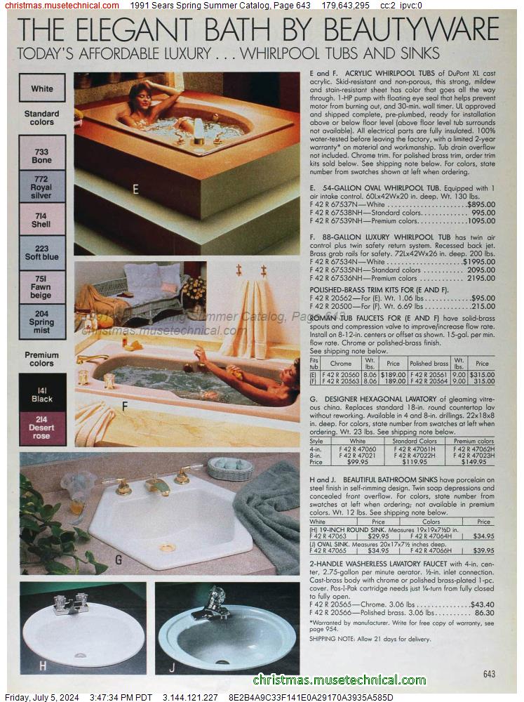 1991 Sears Spring Summer Catalog, Page 643