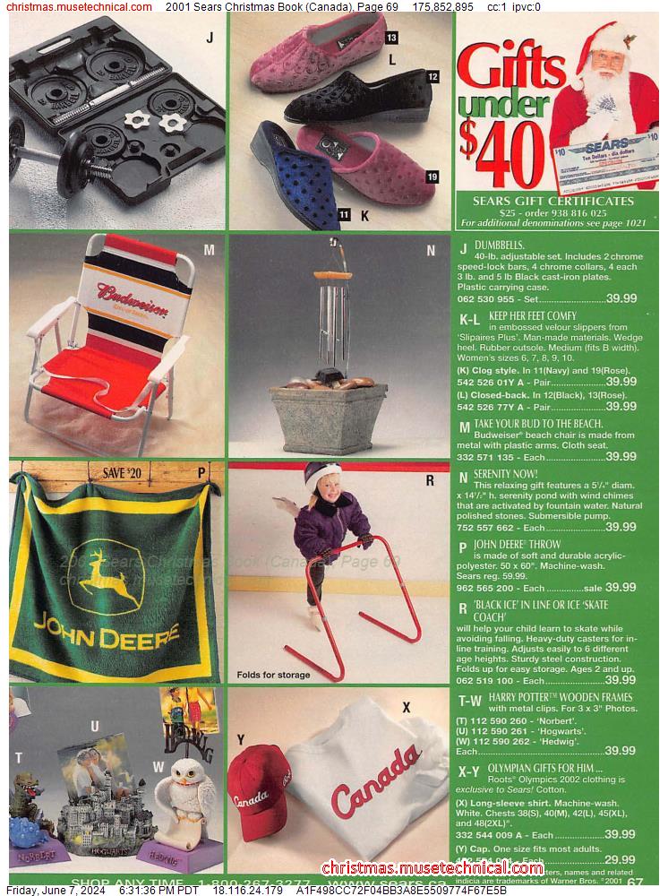 2001 Sears Christmas Book (Canada), Page 69