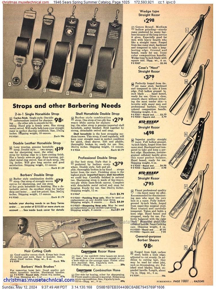 1946 Sears Spring Summer Catalog, Page 1025