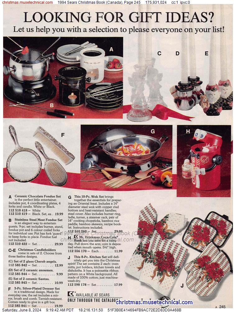 1994 Sears Christmas Book (Canada), Page 245