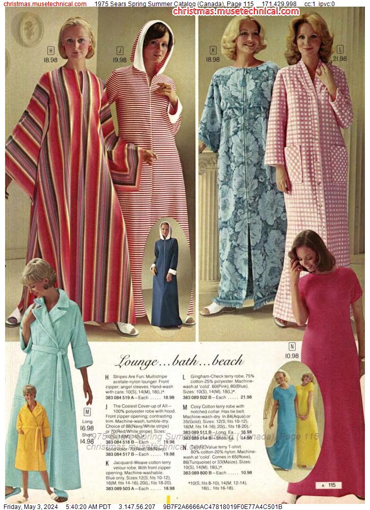 1975 Sears Spring Summer Catalog (Canada), Page 115