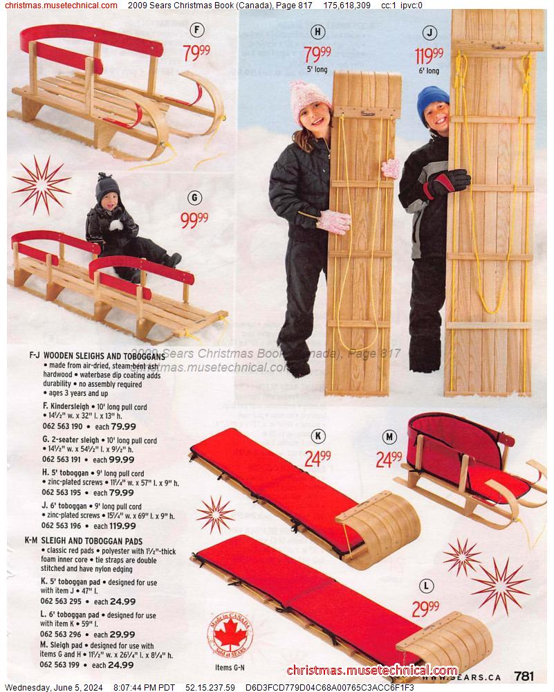 2009 Sears Christmas Book (Canada), Page 817