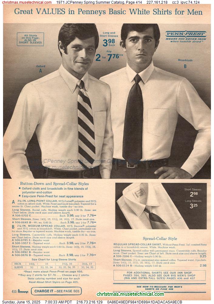 1971 JCPenney Spring Summer Catalog, Page 414