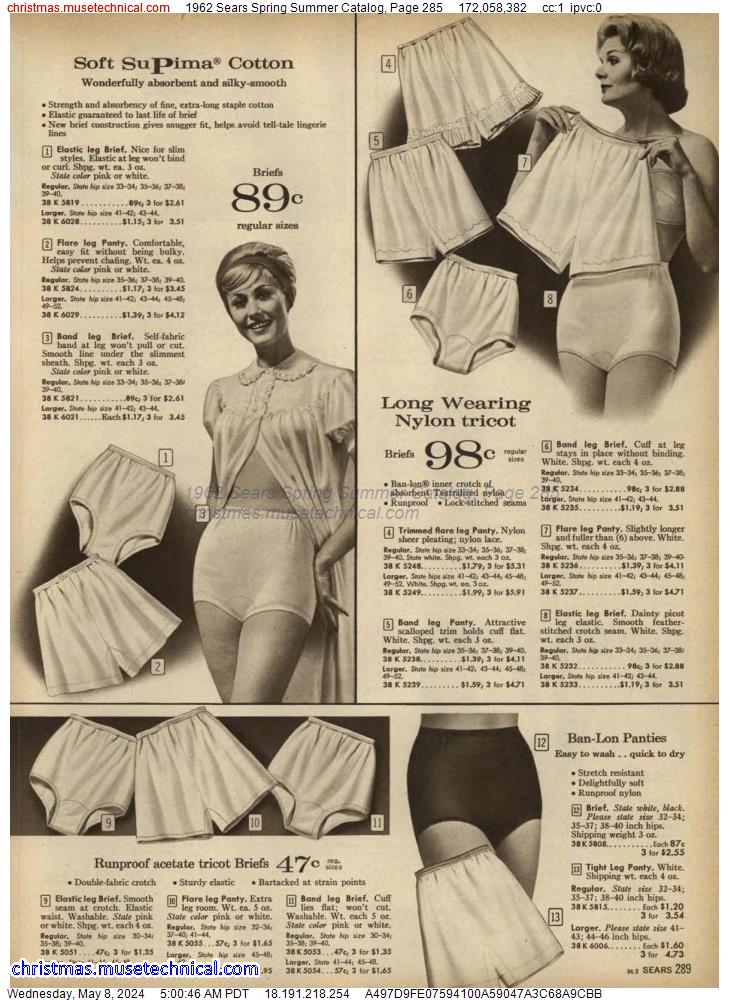 1962 Sears Spring Summer Catalog, Page 285