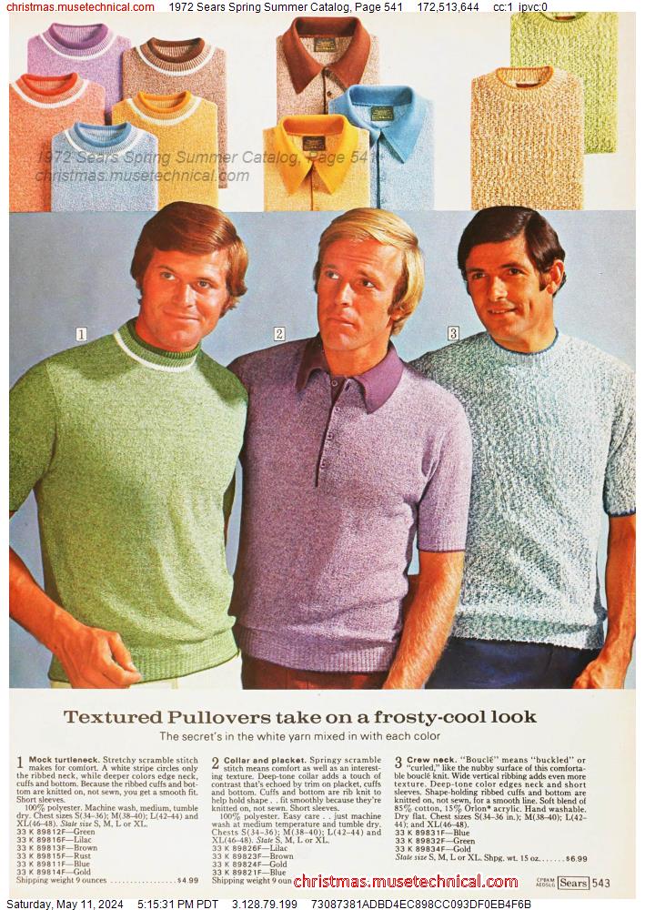 1972 Sears Spring Summer Catalog, Page 541