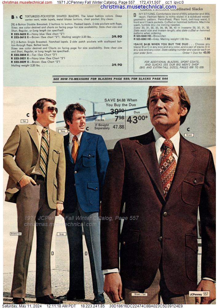 1971 JCPenney Fall Winter Catalog, Page 557