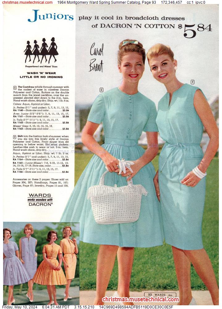 1964 Montgomery Ward Spring Summer Catalog, Page 93