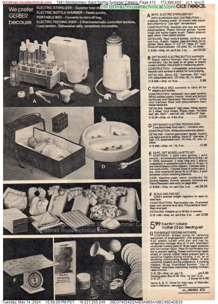 1981 Montgomery Ward Spring Summer Catalog, Page 413