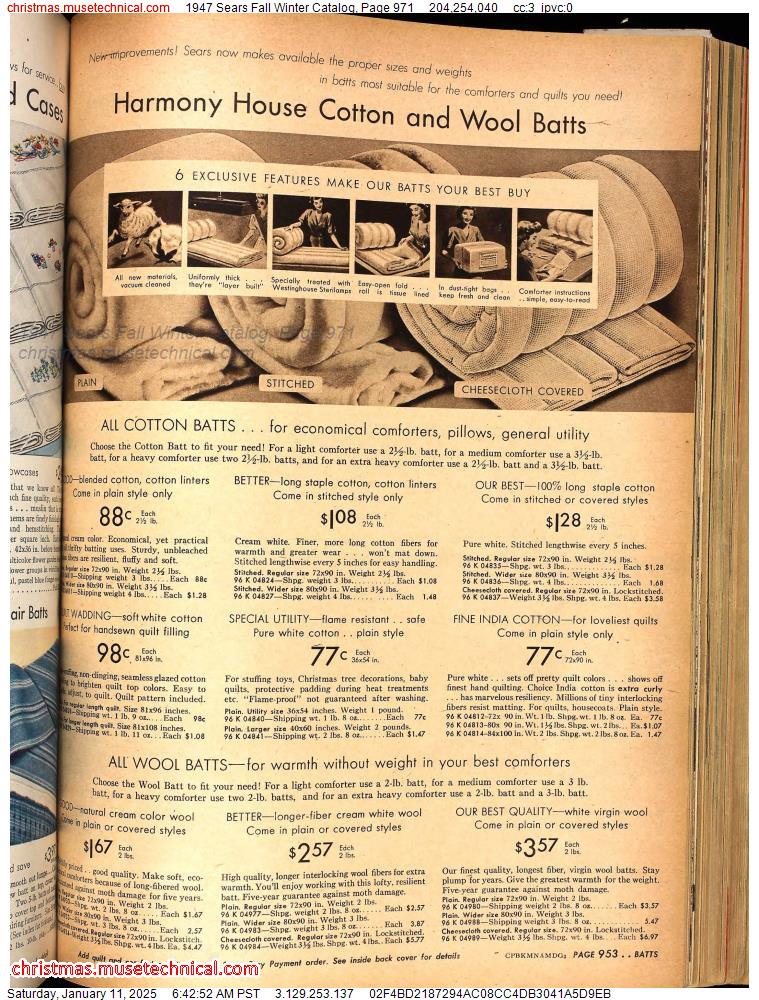 1947 Sears Fall Winter Catalog, Page 971