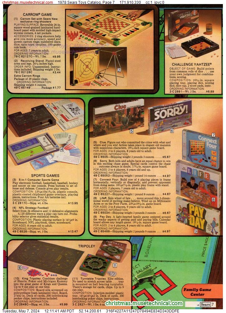 1978 Sears Toys Catalog, Page 7