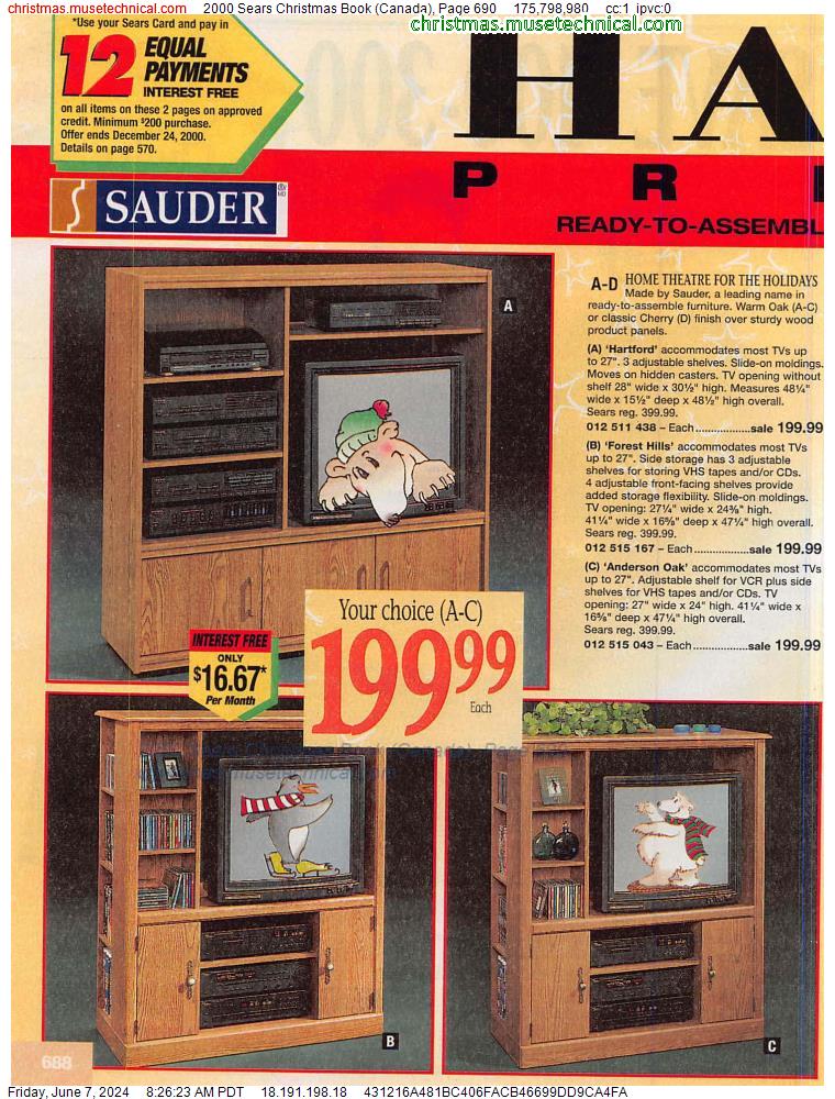 2000 Sears Christmas Book (Canada), Page 690